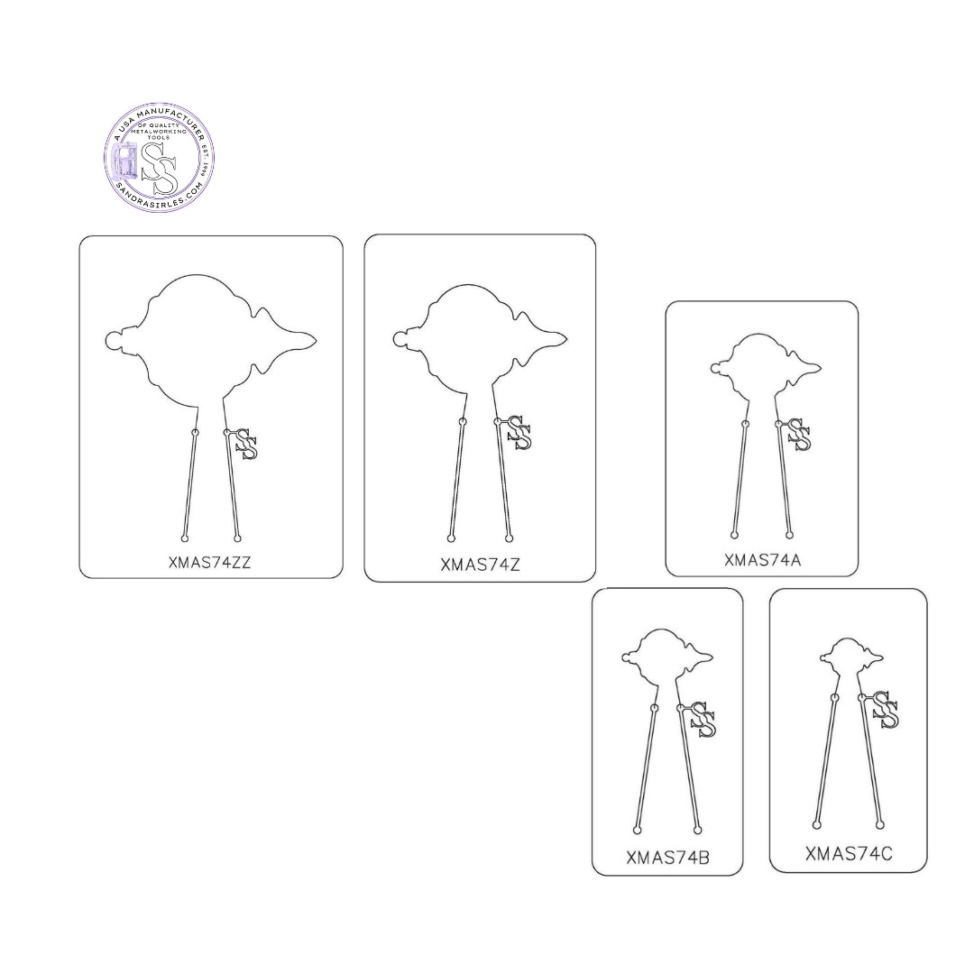 PANCAKE DIE XMAS74 CHRISTMAS ORNAMENT